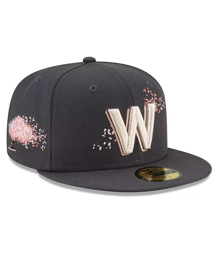 

Мужская графитовая приталенная шляпа Washington Nationals City Connect 59FIFTY New Era