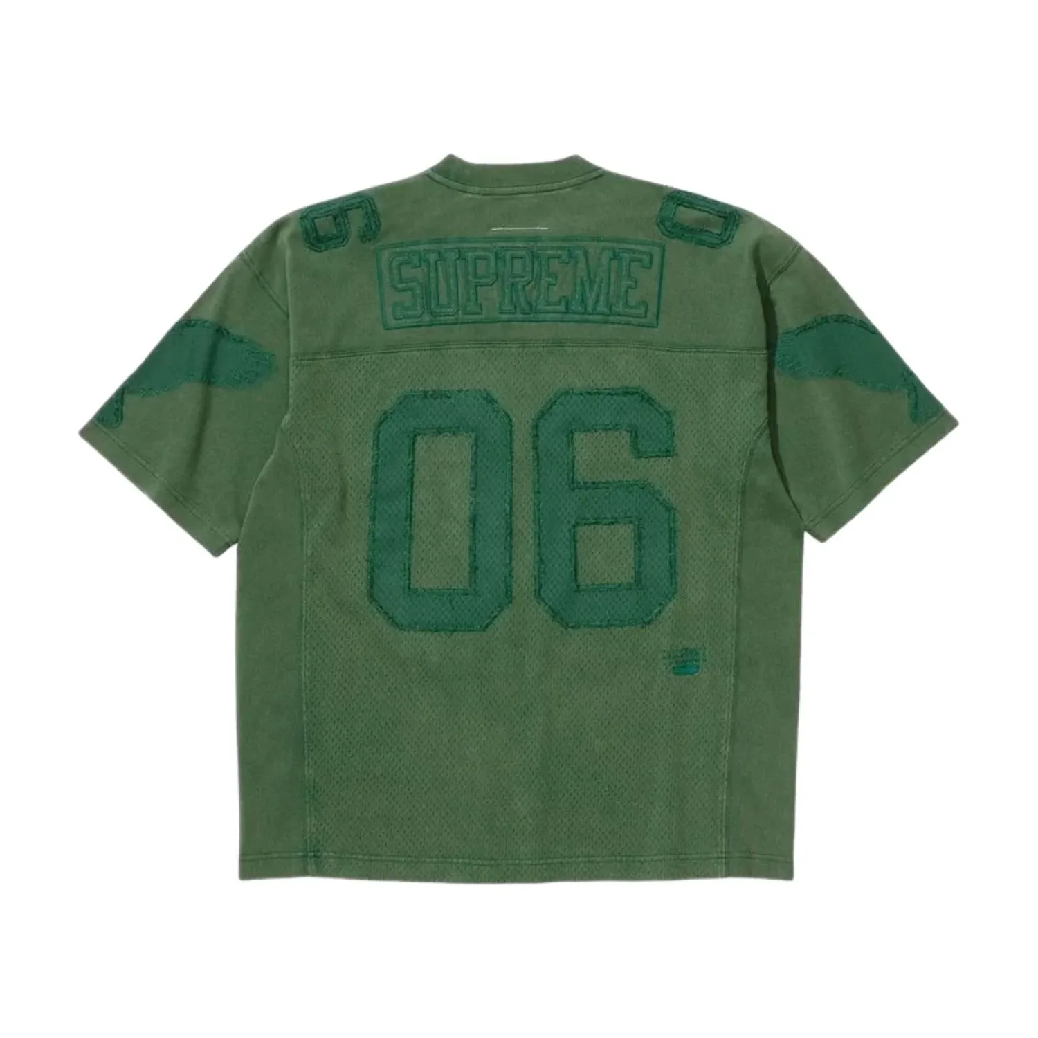 Футболка Supreme x MM6 Maison Margiela из хлопка, цвет «зеленый» — фото 2