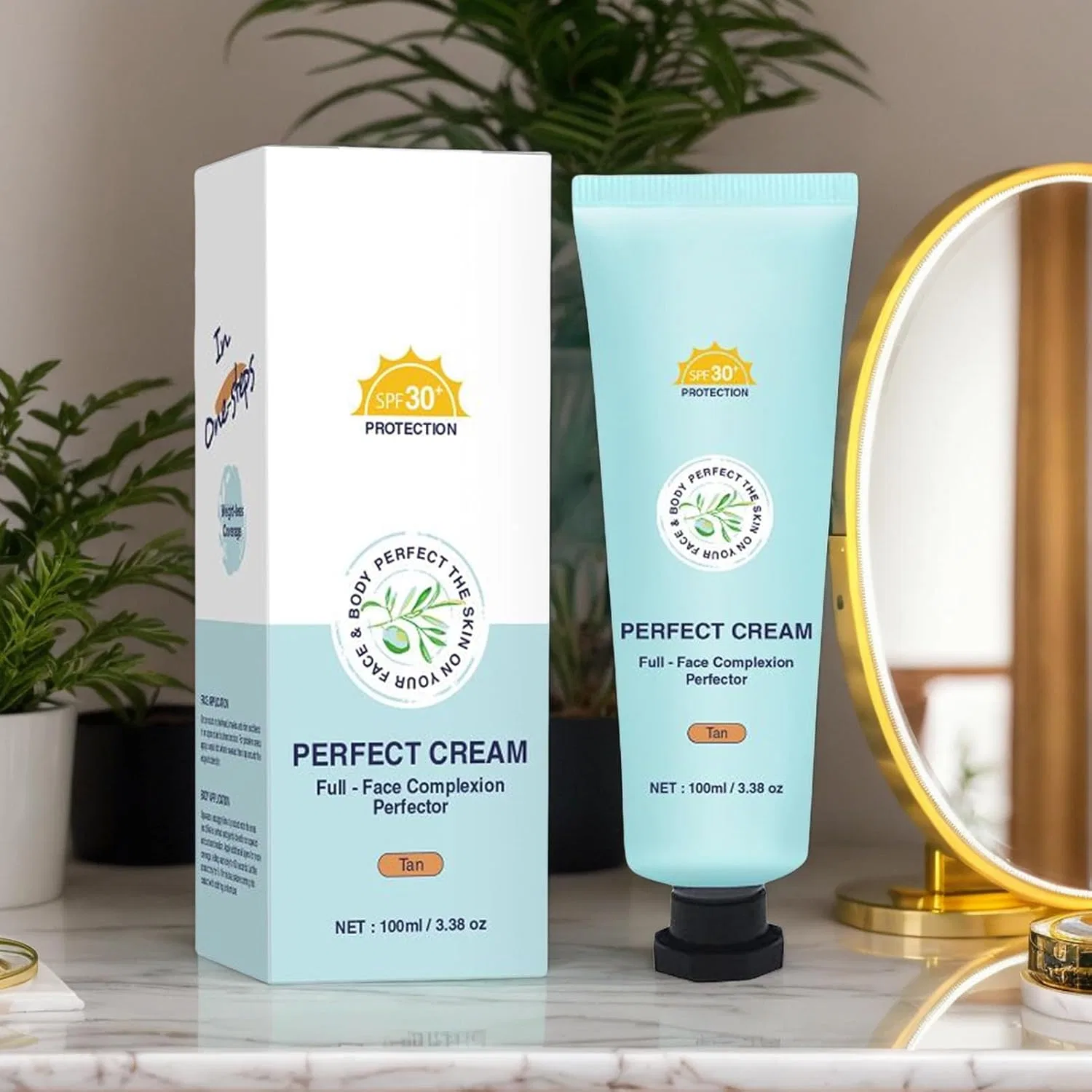 Тонирующий солнцезащитный крем для лица SPF 30 100 мл от Finones Generisch, Tan — фото 3