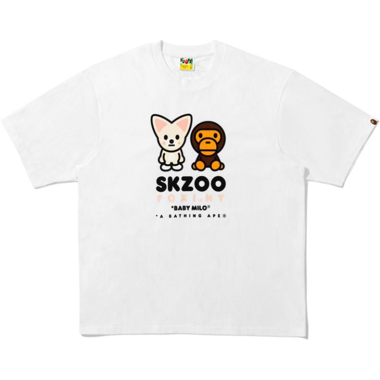 

Футболка Stray Kids Collaboration FW25 Unisex A BATHING APE, белый