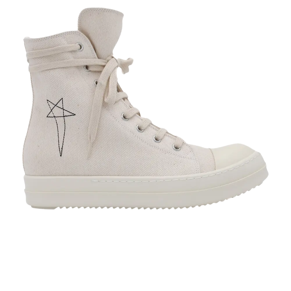 

Высокие кроссовки Rick Owens DRKSHDW Fogachine Pentagram Embroidery High, белый