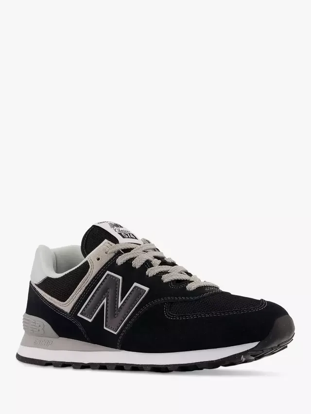 574 Замшевые кроссовки New Balance, Black — фото 4