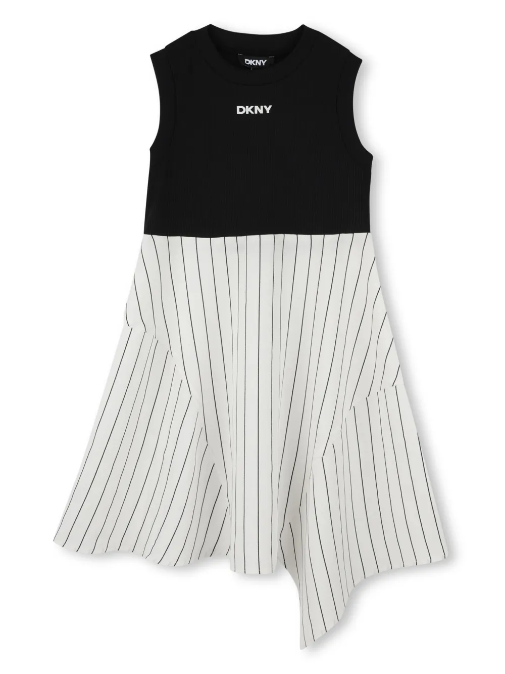 

Платье в полоску Dkny Kids, черный