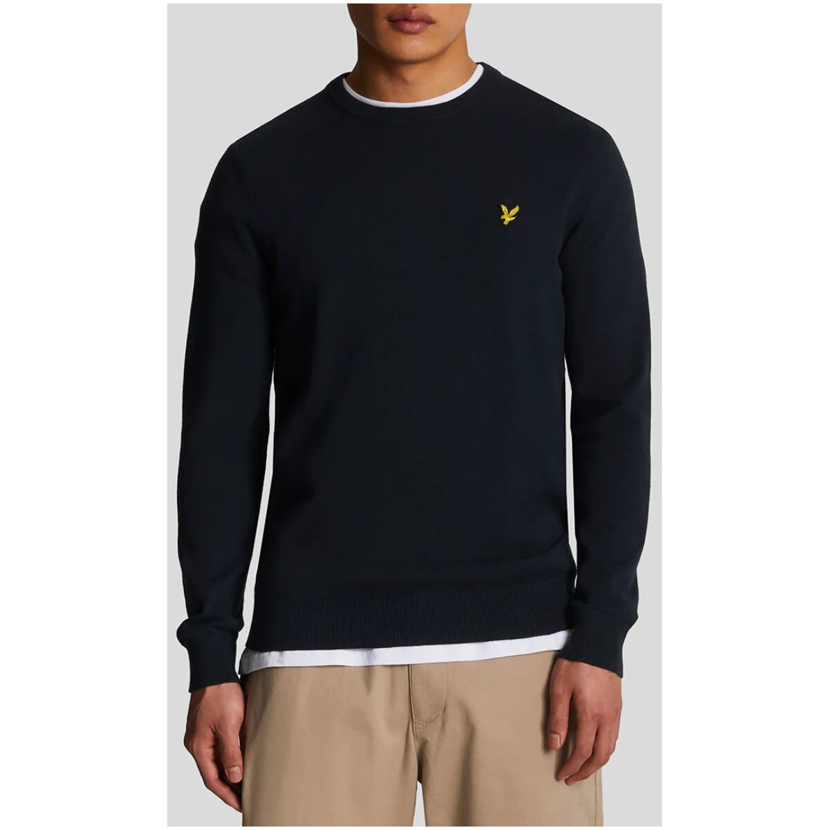 

Джемпер Lyle & Scott хлопковый, темно-синий