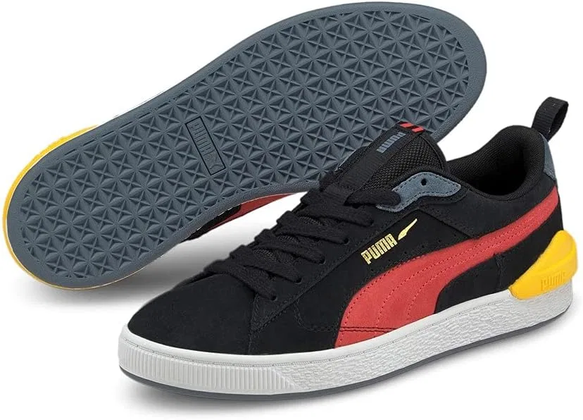 Кроссовки для легкой атлетики PUMA Suede Bloc унисекс, Black Puma Black Paradise Pink — фото 2