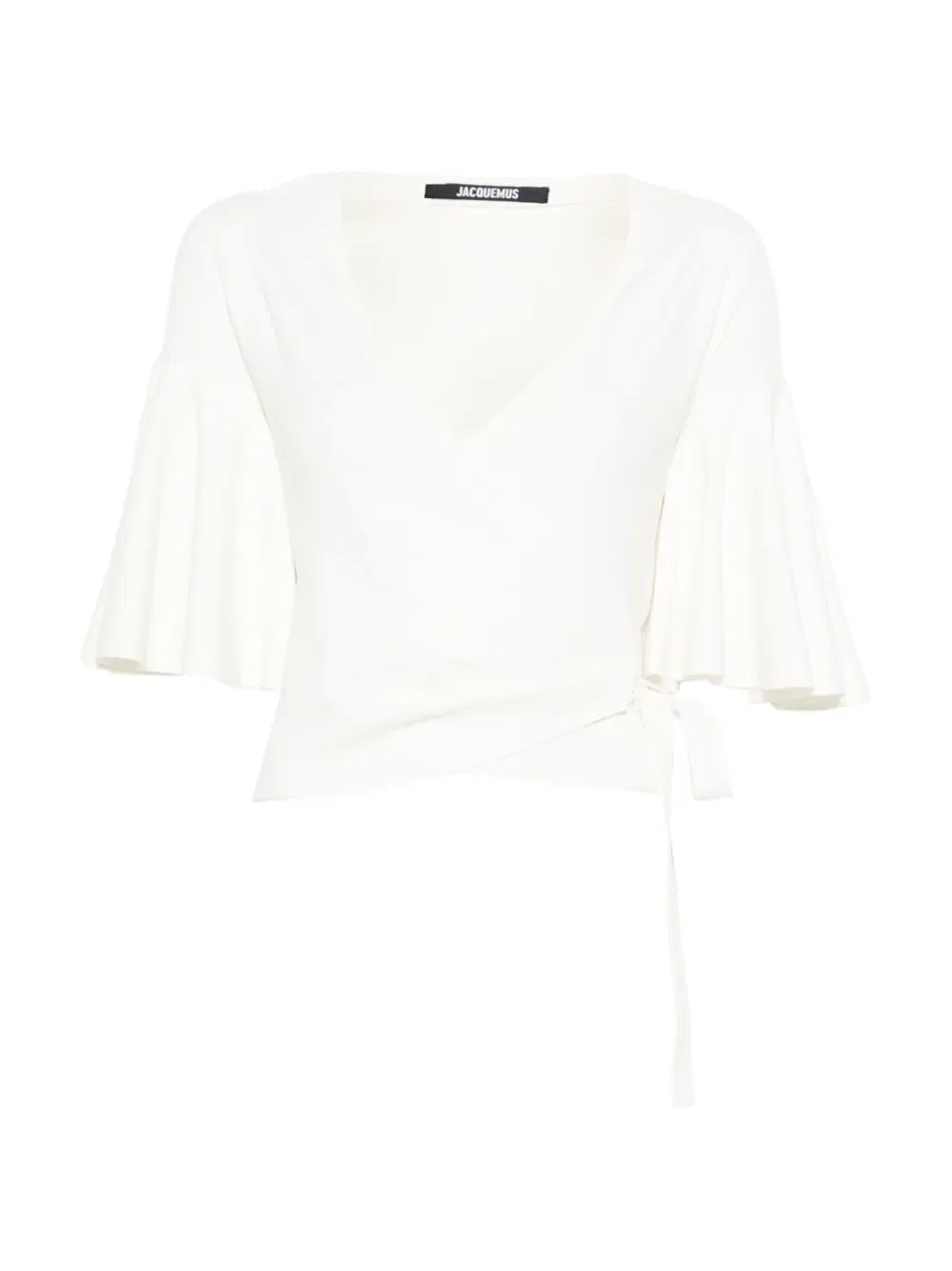 Женский топ с оборками Jacquemus, белый