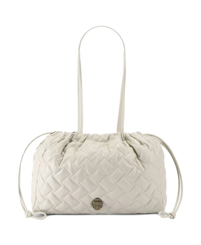 

Бежевая экологичная стильная сумка Kurt Geiger, белый