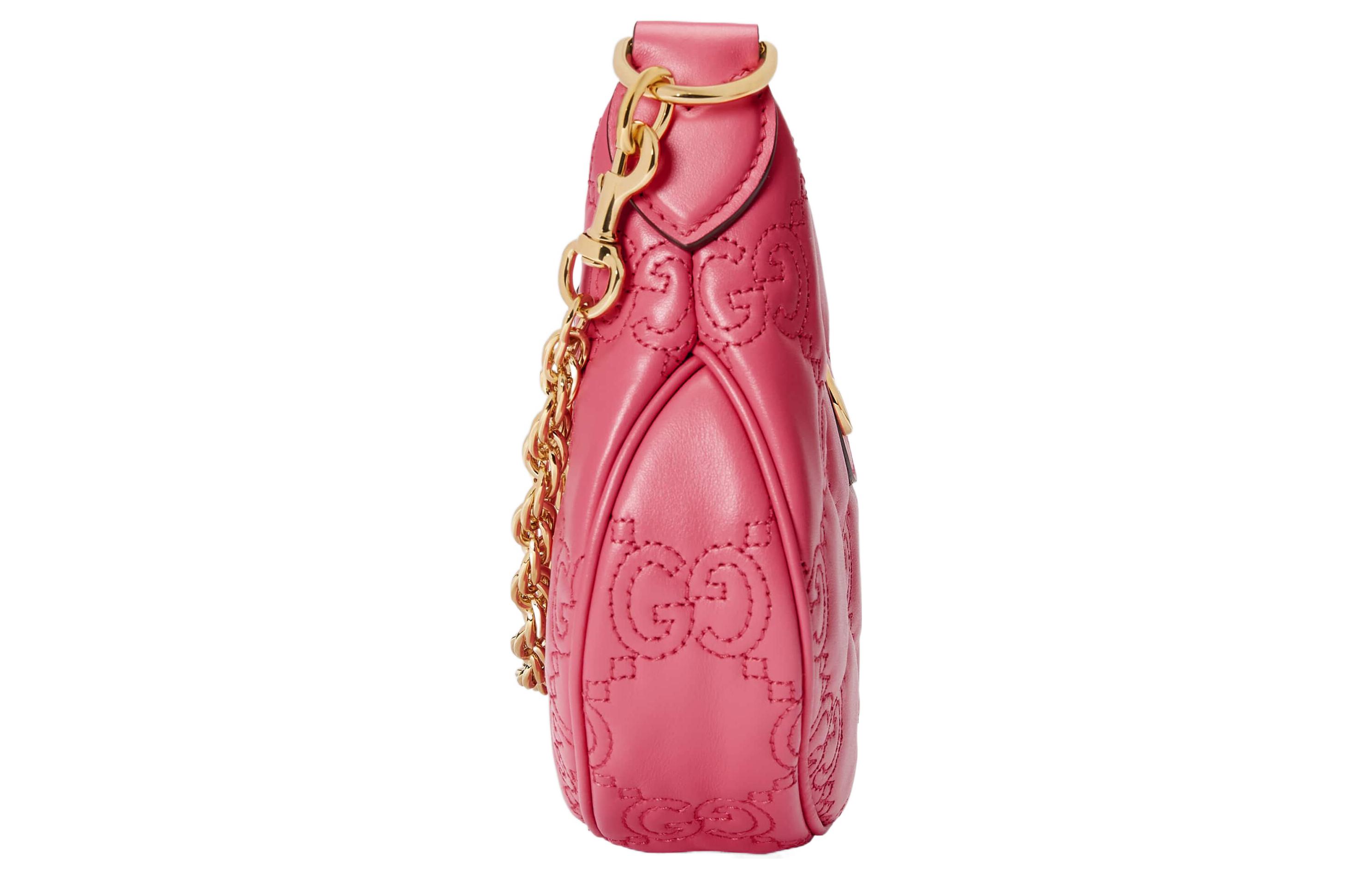 Кожаная сумка-полумесяц GUCCI с матрасным плетением — фото 4