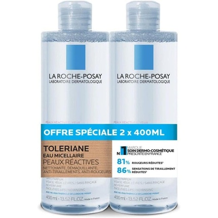 

Мицеллярная вода Ultra для реактивной кожи 400 мл - упаковка из 2 шт. La Roche-Posay