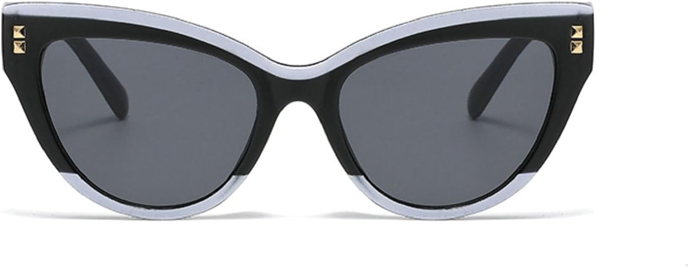 

Солнцезащитные очки Melrose «кошачий глаз» для женщин, модные треугольные солнцезащитные очки унисекс, классические летние очки для улицы с защитой от УФ-излучения UV400, модель 835, Black Whiye