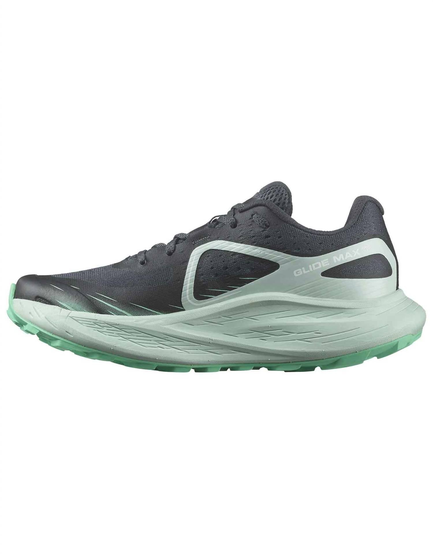 Женские кроссовки для бега Glide Max Tr - B в цвете эбони / голубой туман / какаду SALOMON — фото 3
