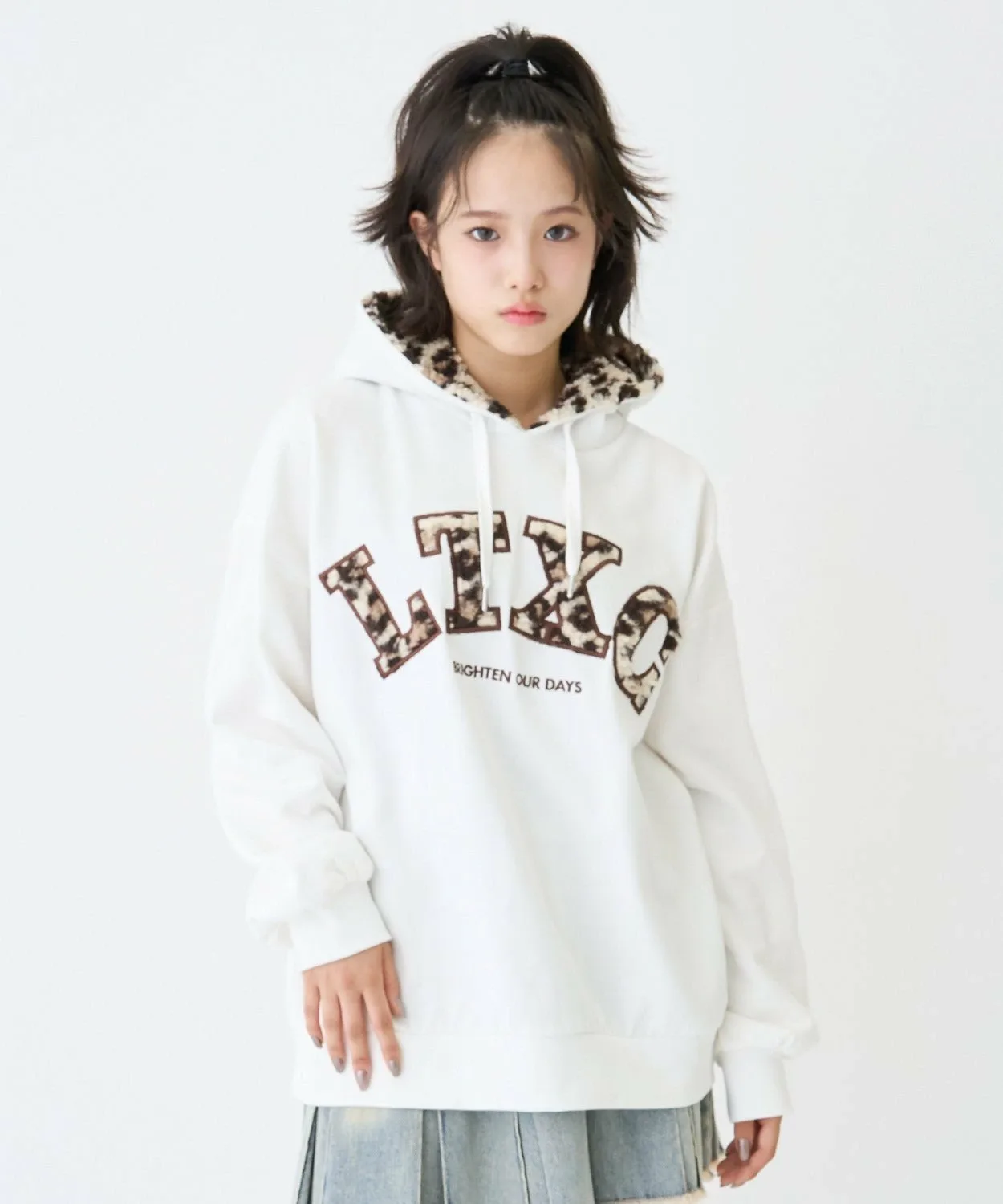 Толстовка с логотипом Boa на флисовой подкладке Lovetoxic, Off white