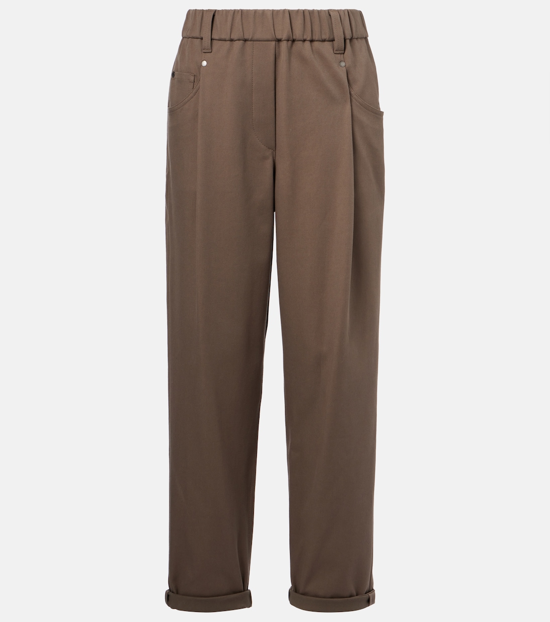 

Хлопковые узкие брюки Brunello Cucinelli, Frango