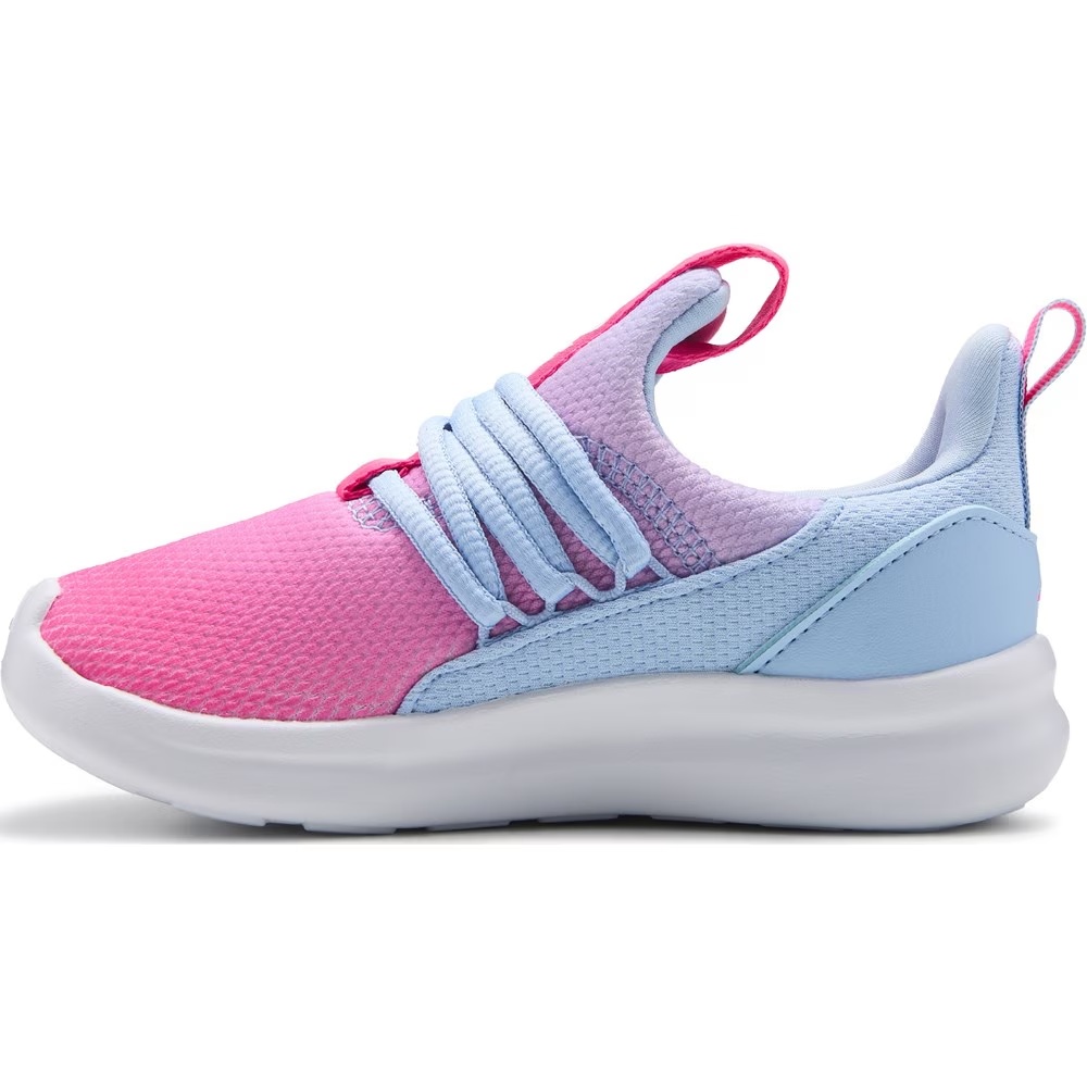Детская обувь без шнурков Adidas lite racer adapt 7.0 для маленьких/больших детей, розовый/синий — фото 3