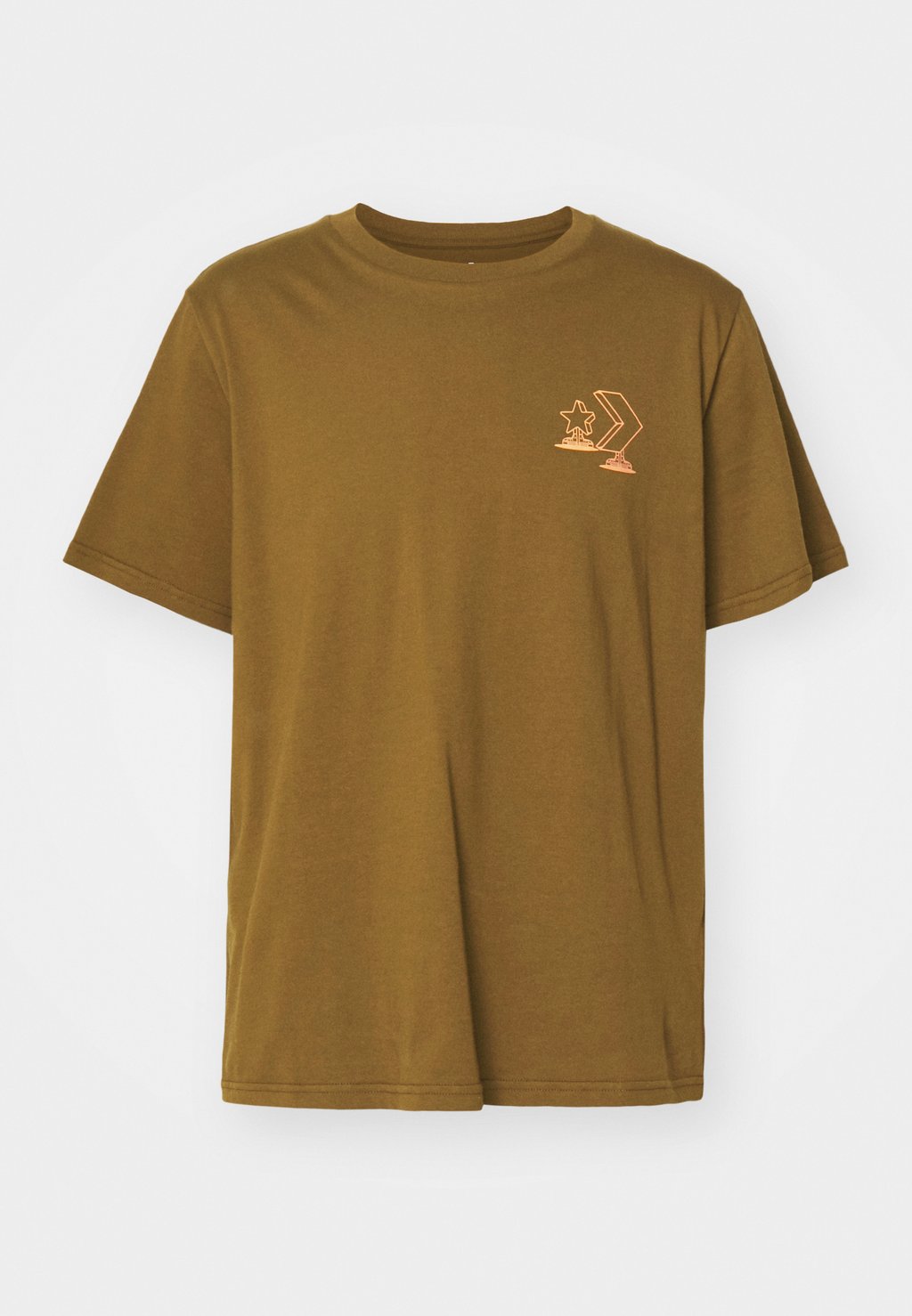 

Футболка с принтом HOLIDAY SKATE TEE Converse, оливковый