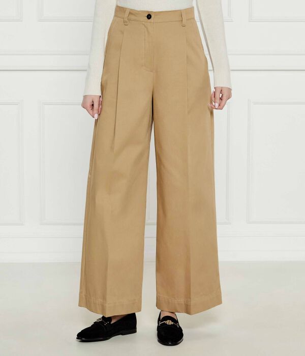

Брюки Weekend Maxmara Loose Fit, коричневый