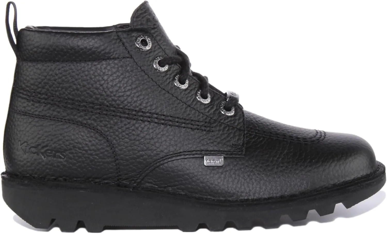 Ботинки Kickers Unisex Kick Hi Tumble из натуральной кожи, черный — фото 2