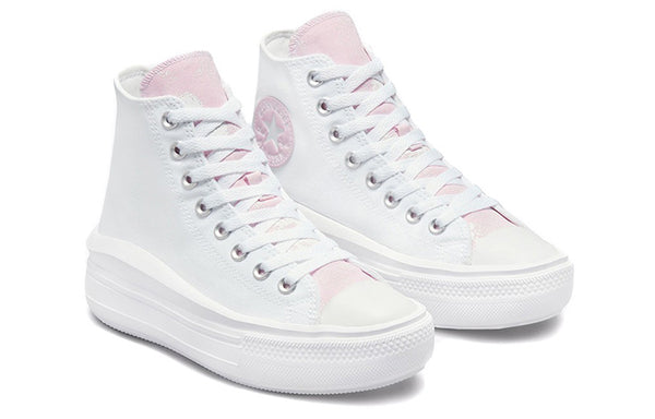 Кроссовки chuck taylor all star move high 'hybrid floral - white pink foam' Converse, розовый — фото 3
