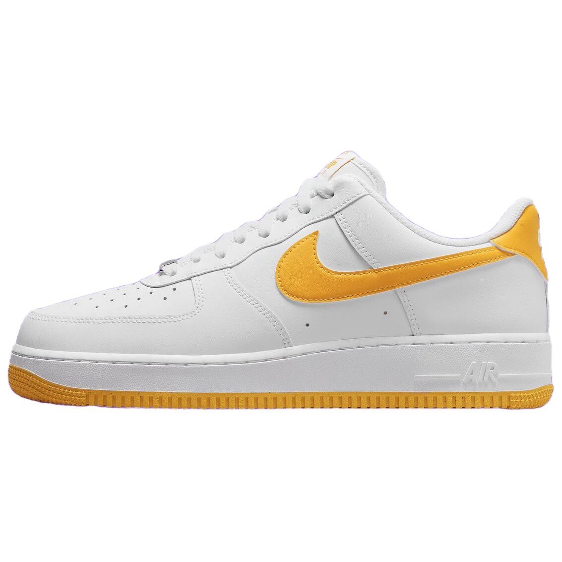 

Кроссовки Nike Air Force 1 Skateboarding Shoes Men Low-top White/yellow, белый/желтый