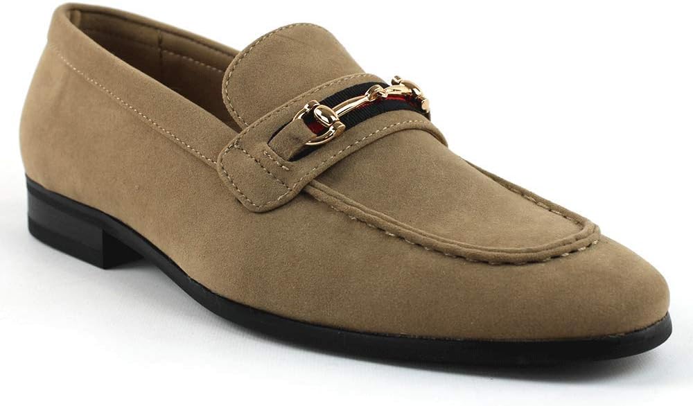 

Мужские классические туфли-лоферы с золотой пряжкой, слипон, формальные, современные Azar Man