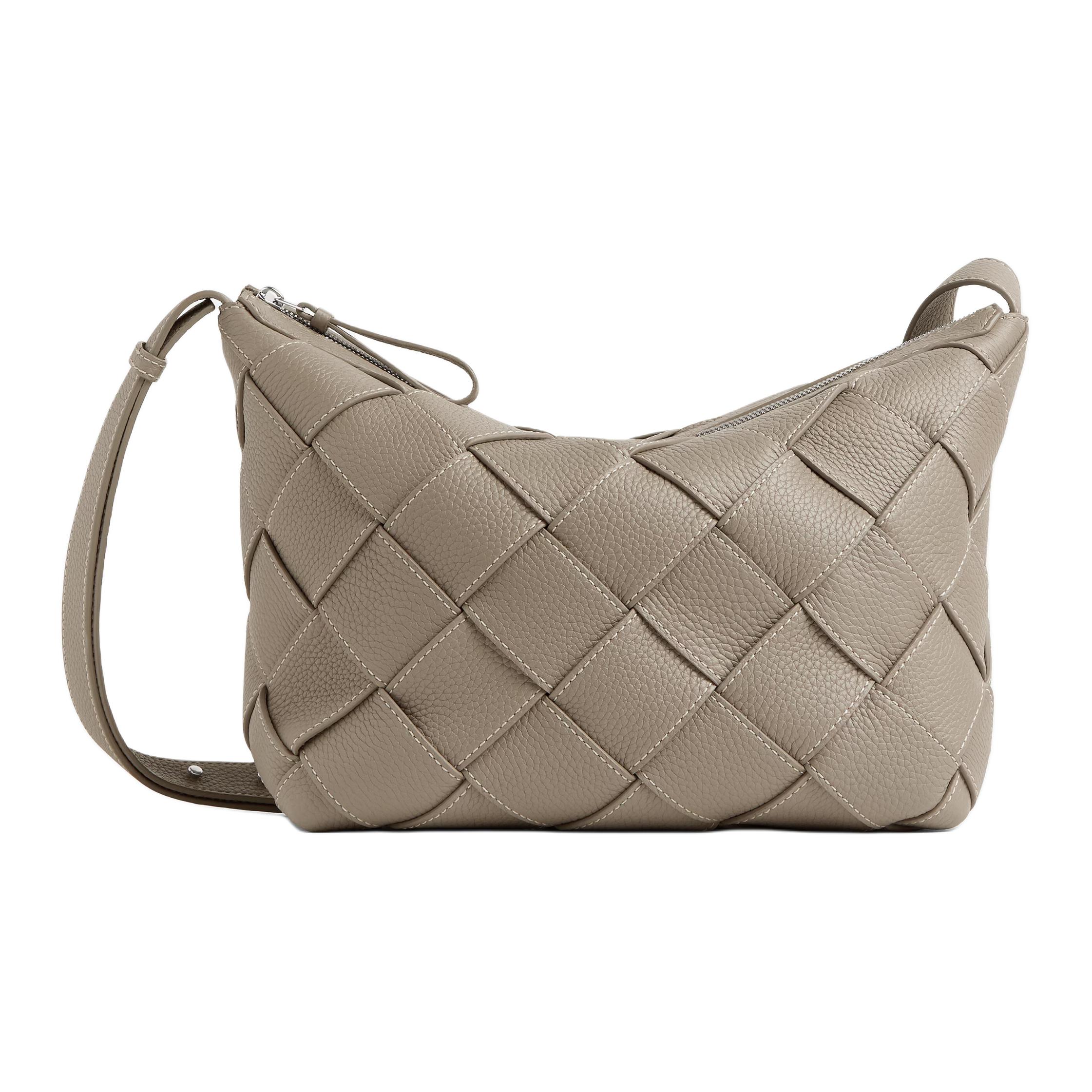 

Bottega Veneta Кожаная сумка-хобо на плечо мужская обычного размера цвета лаймового камня