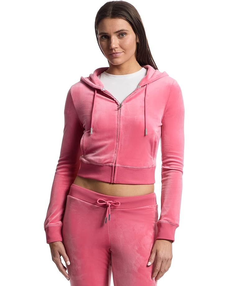 

Худи Juicy Couture Solid Classic Juicy Hoodie With Back Bling, цвет Pink Lemonade