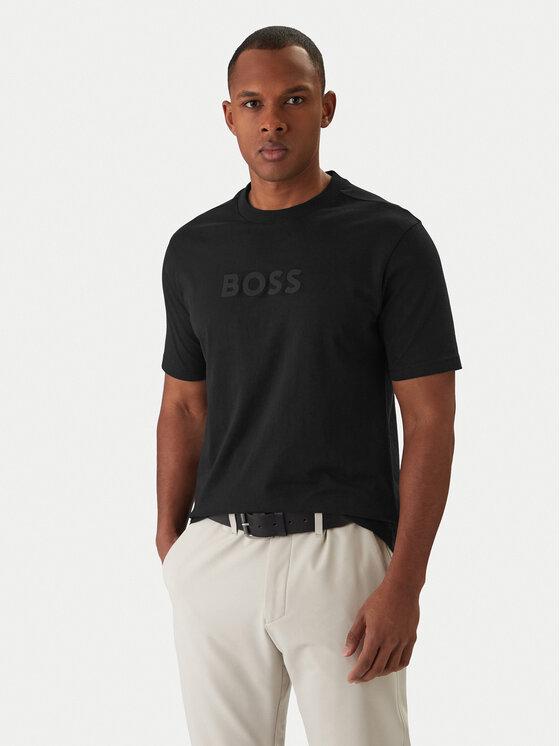 

Футболка regular fit Logo 50553652 Boss, черный