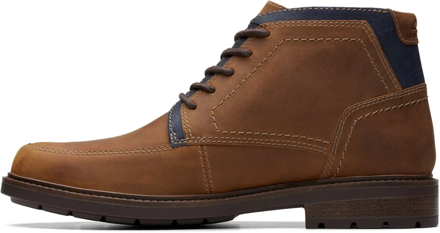 Оксфорды водонепроницаемые Clarks, Tan Leather — фото 4
