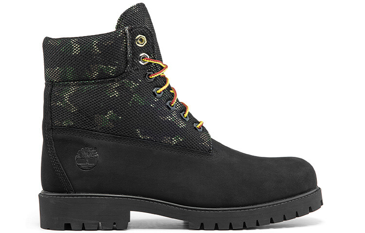 Мужские ботинки Timberland Heritage с принтом, черный/хаки — фото 2