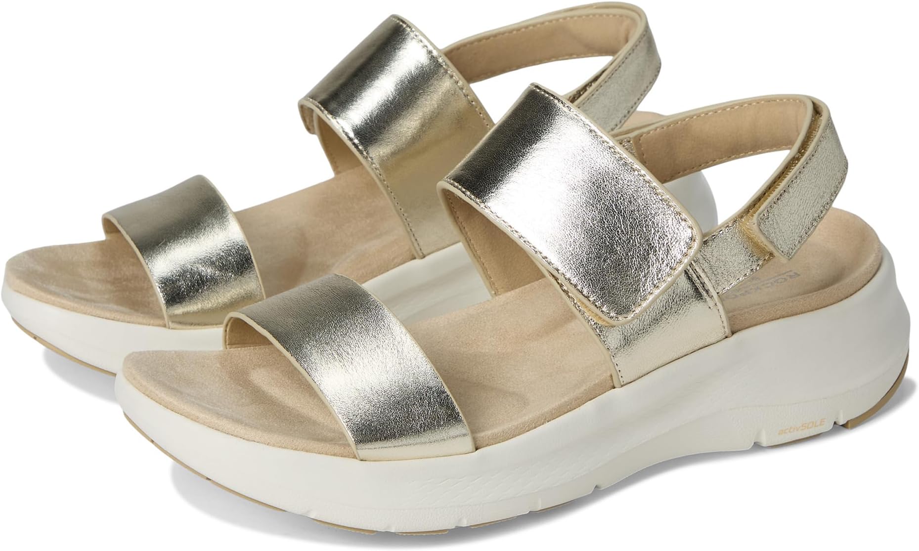 Сандалии Rockport Qwera, цвет Gold Leather