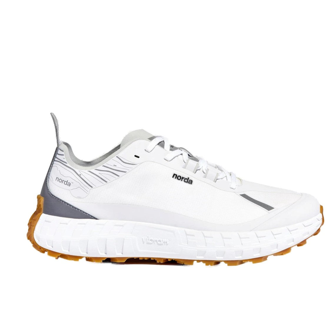 

Белые кроссовки Bio-Dyneema с технологией Vibram Norda Run