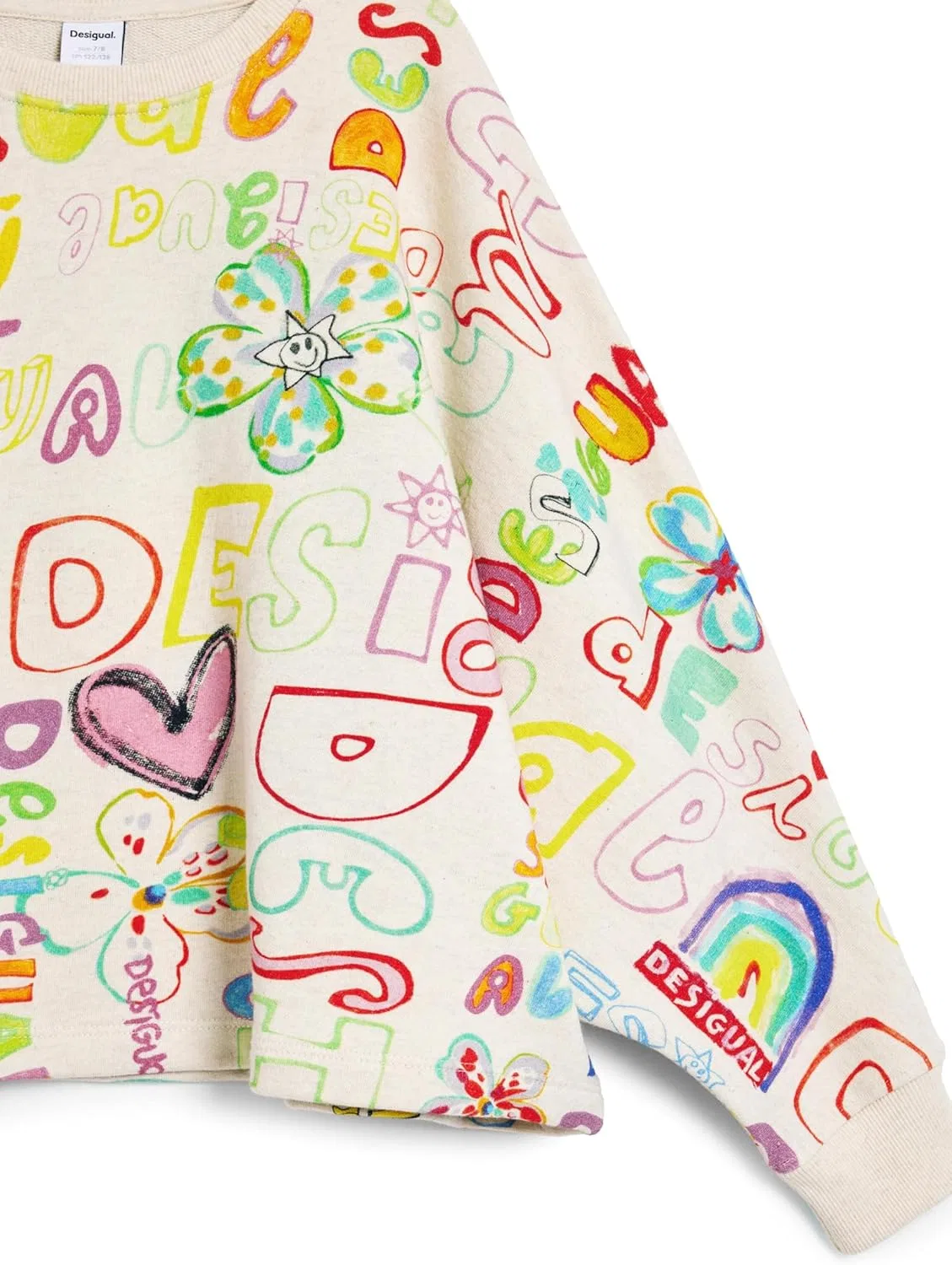 Детский свитшот Desigual, белый — фото 3