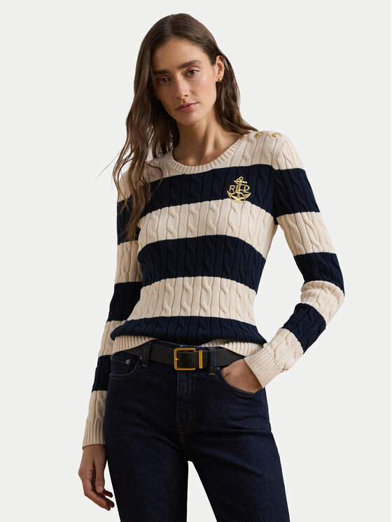 

Облегающий свитер 200957480002 Lauren Ralph Lauren, экрю