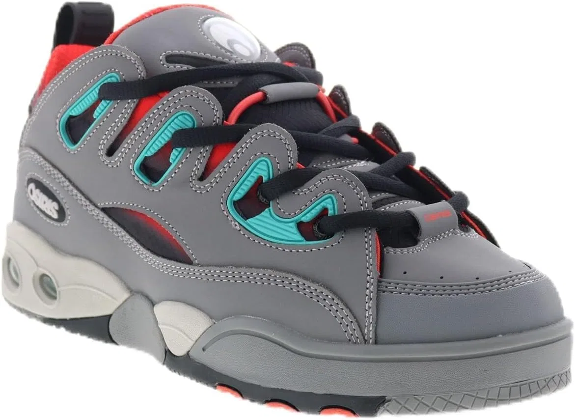 Мужские скейтбордические кроссовки Osiris D3 E, Grey, Orange, Turquoise