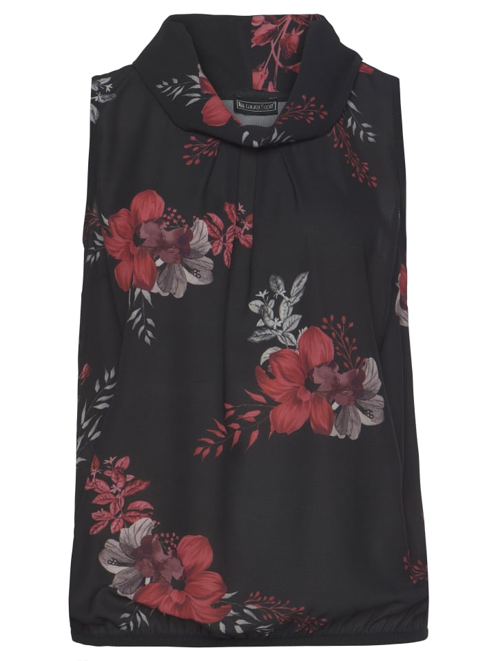 

Блузка-топ черного и красного цвета Laura Scott