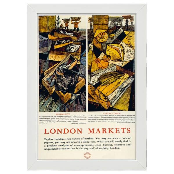 

Рамка для фотографий LegendArte Poster 1961 Markets, белый