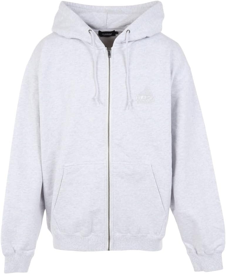 

Толстовка с капюшоном размера XL, с косой застежкой-молнией сзади, мужская Xlarge, пепельный