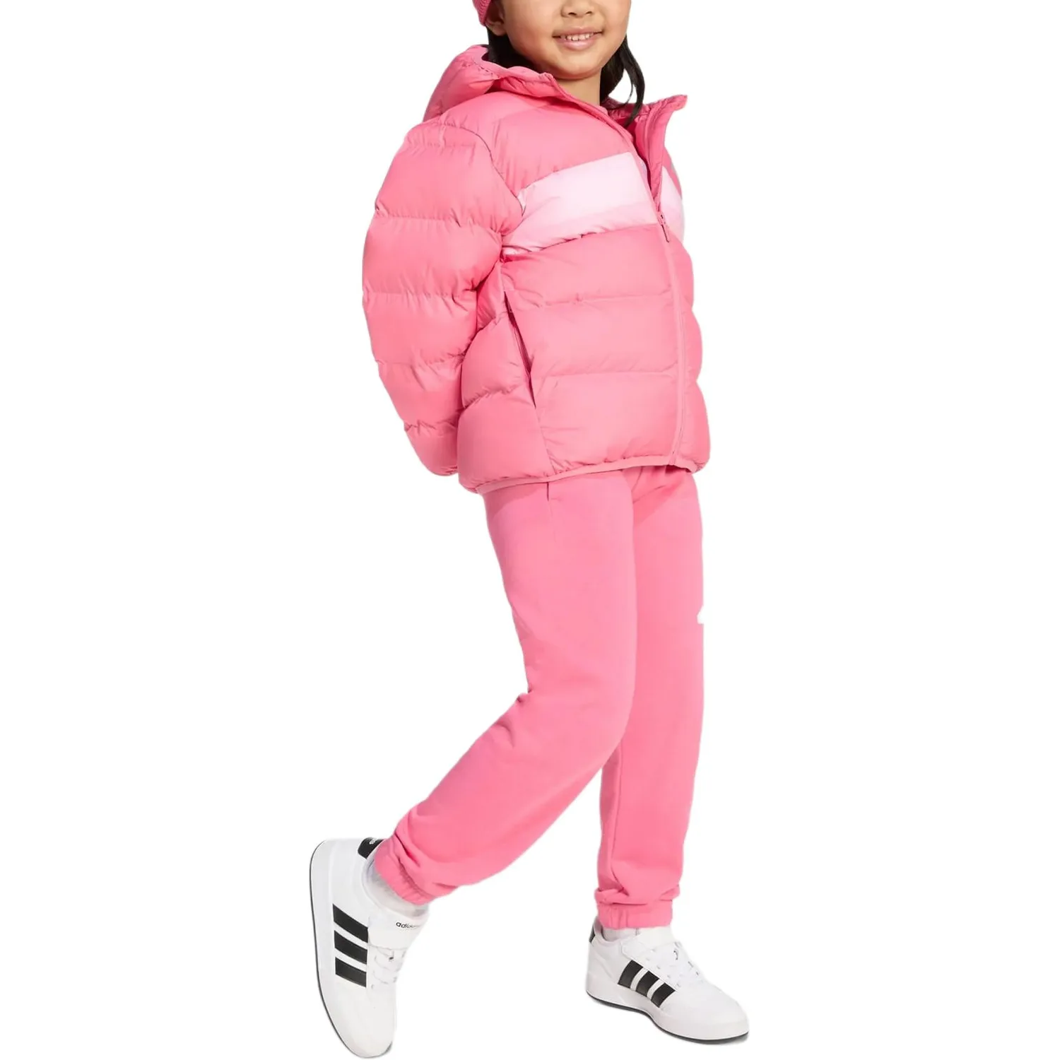 Adidas Утепленная куртка pink fusion для детей 3-7 лет — фото 4