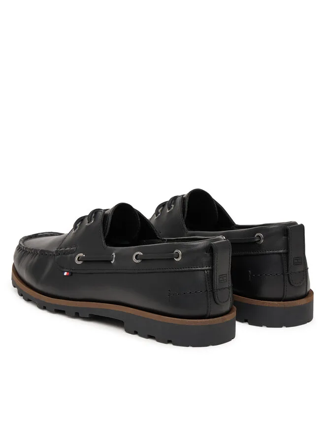 Tommy Hilfiger Мокасины Light Lth FM0FM05746 черные — фото 2