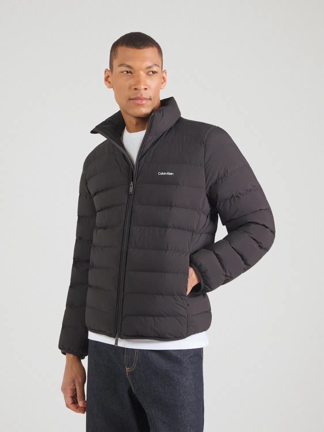 Куртка Calvin Klein Between-Season Jacket CLASSIC черного цвета — фото 3