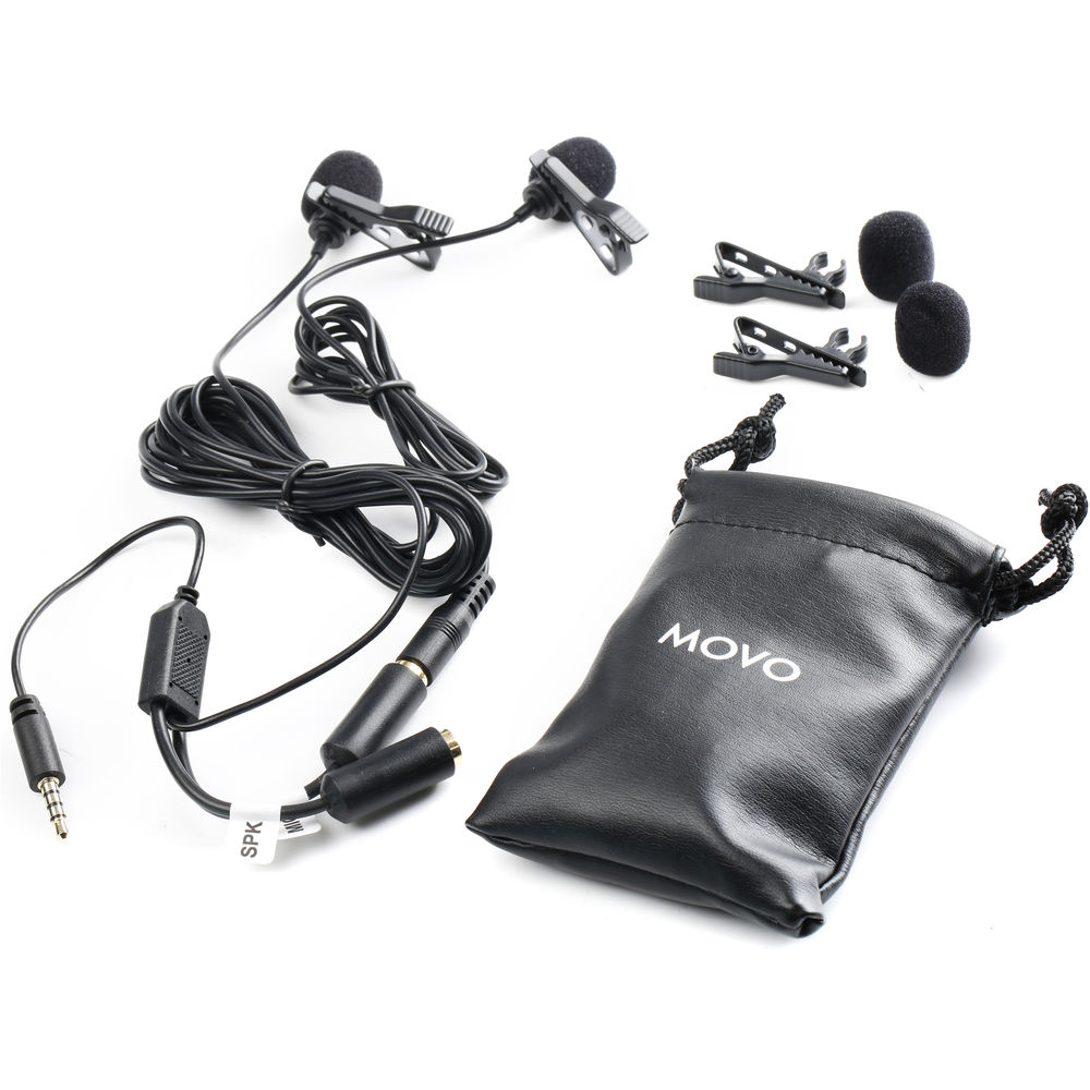 

Система интервью с двумя петличными микрофонами Movo Photo PM20-S