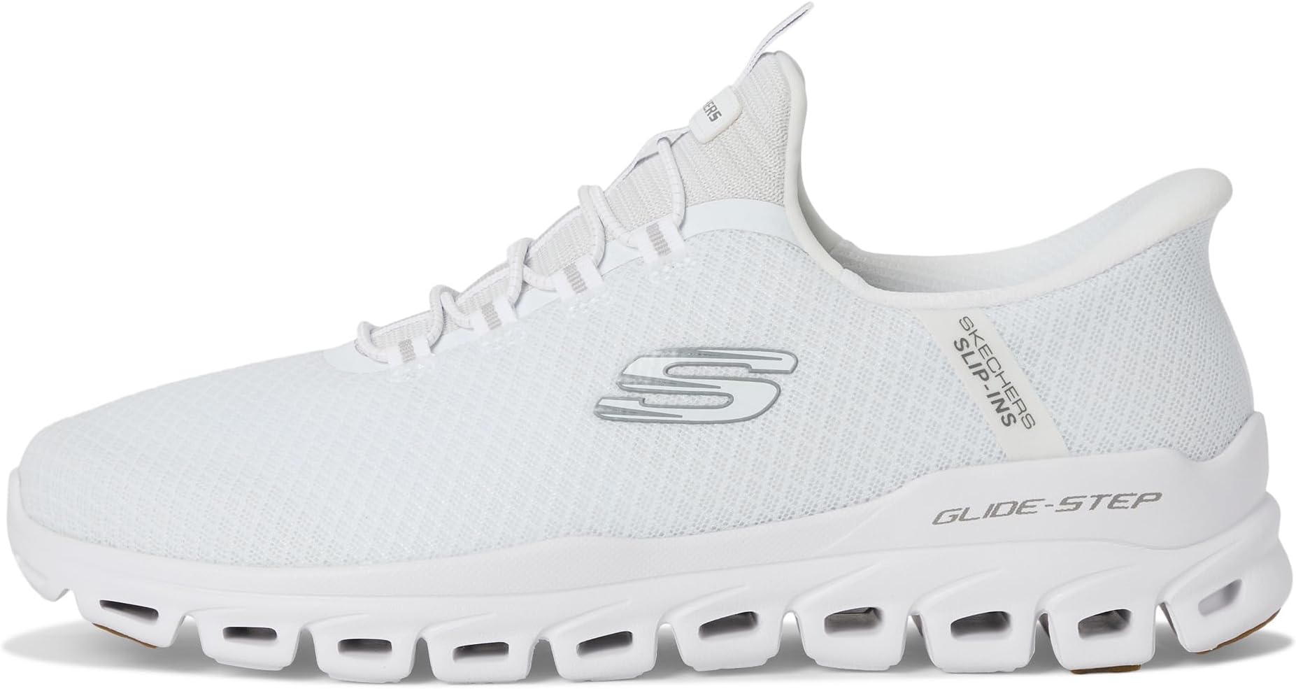 Кроссовки SKECHERS Glide-Step Noxus Hands Free Slip-in, белый — фото 4
