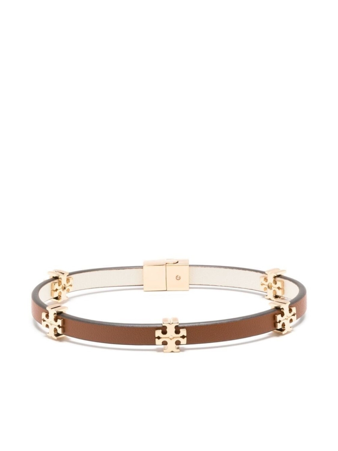 

Браслет с логотипом Tory Burch, коричневый