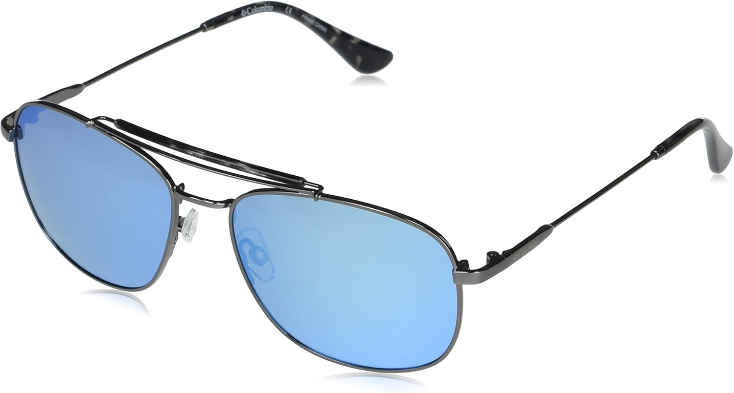 

Женские солнцезащитные очки-авиаторы Columbia Trail Dash, Gunmetal/Blue Flash Polarized