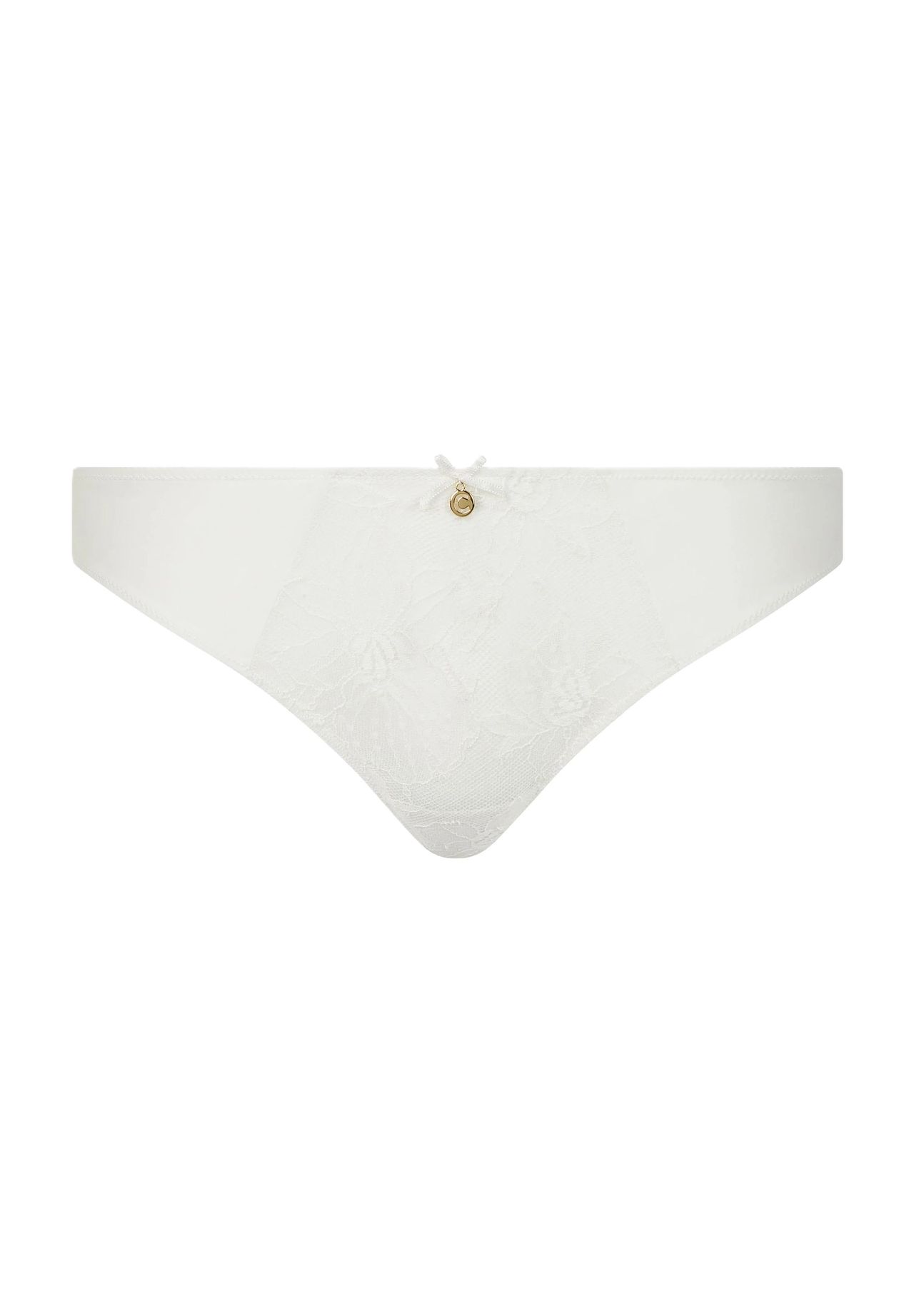 

Женские кружевные стринги Orchids Charm CHANTELLE, цвет 0lw Milk