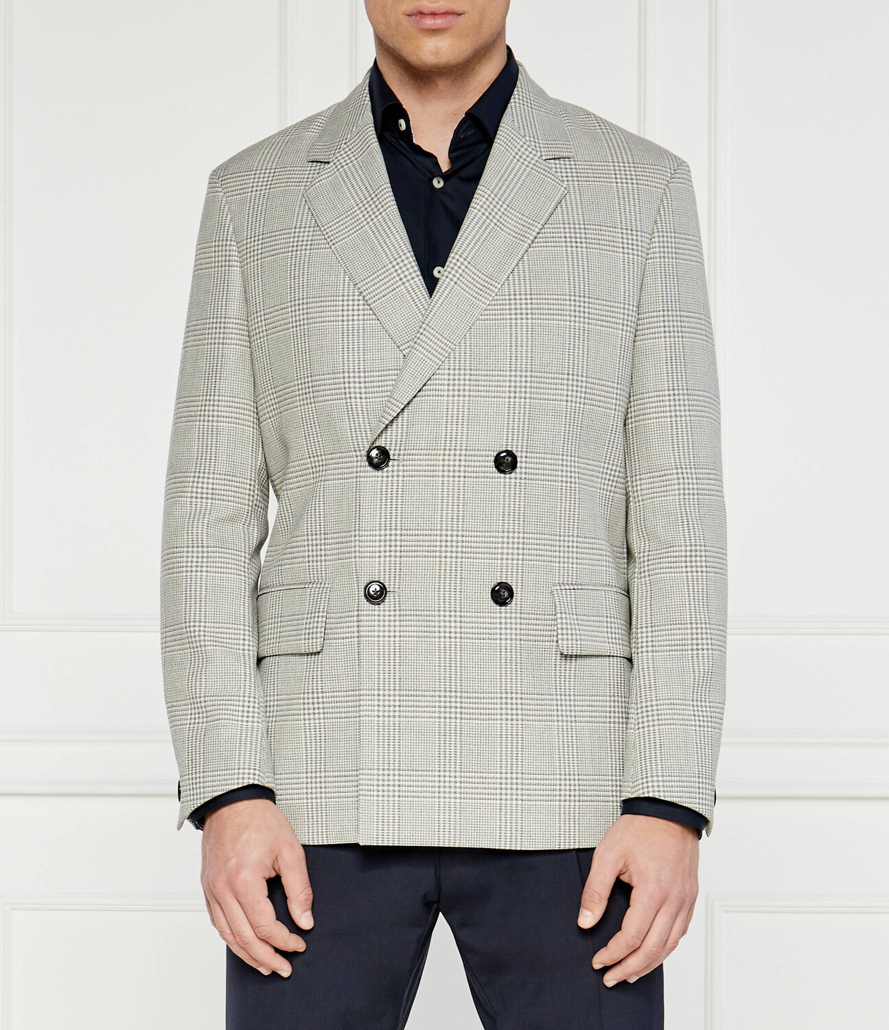 

Шерстяная куртка BOSS BLACK elegante Regular Fit, серый