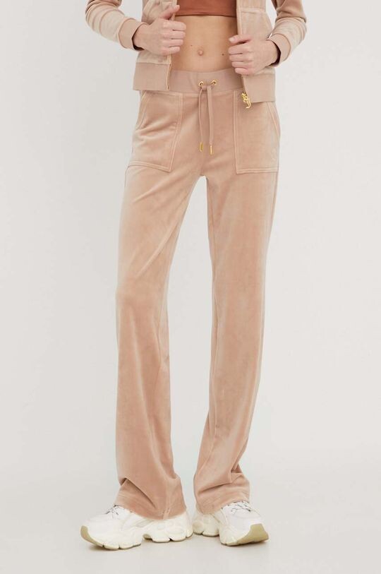 

Бархатные спортивные штаны Juicy Couture, бежевый