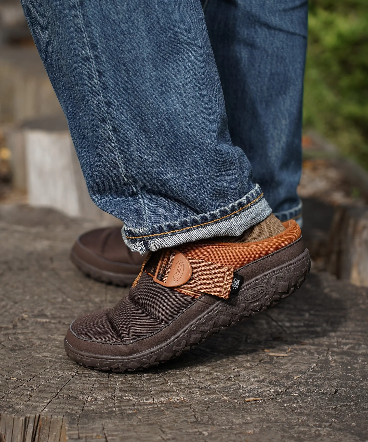 Мужские сандалии-слипоны из канваса Chaco Ramble Rugged чёрные — фото 2