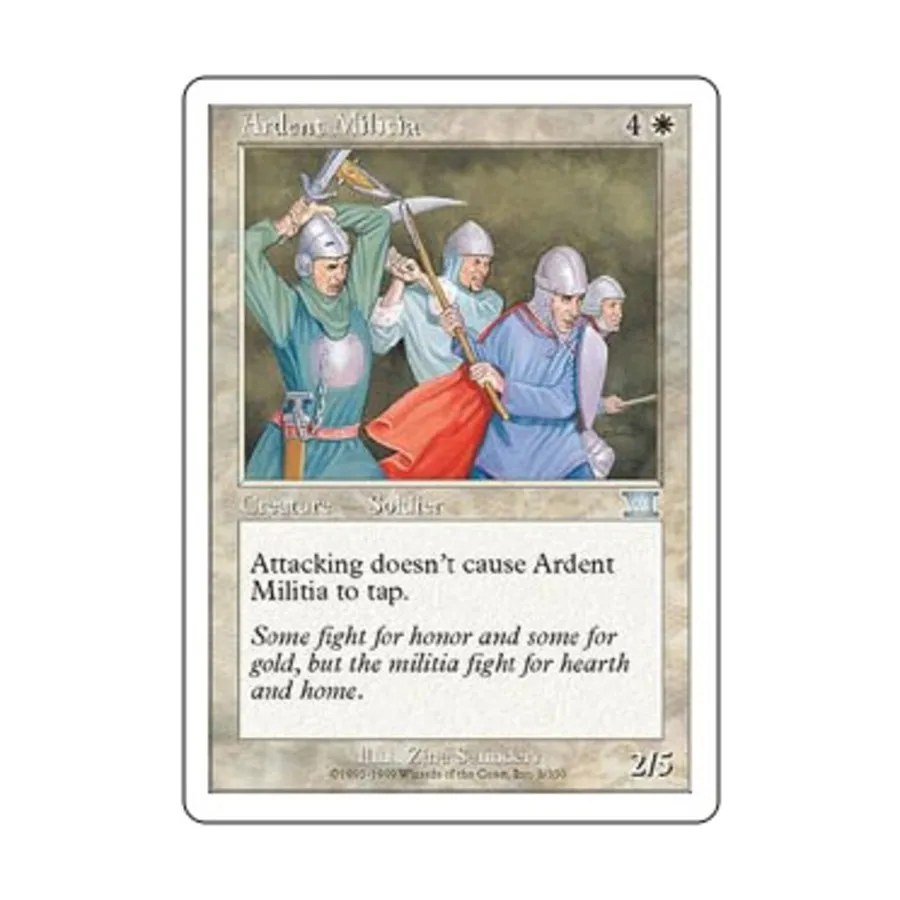 

CCG Пылкое ополчение (U), MTG - 6th Edition (Classic)