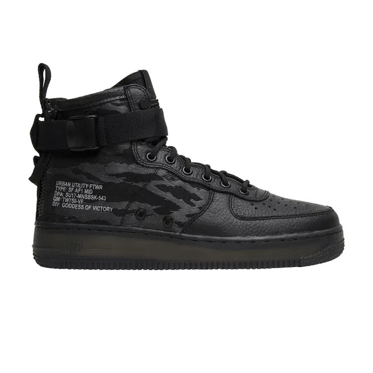 

Кроссовки Nike SF Air Force 1 Mid 'Tiger Camo', черный